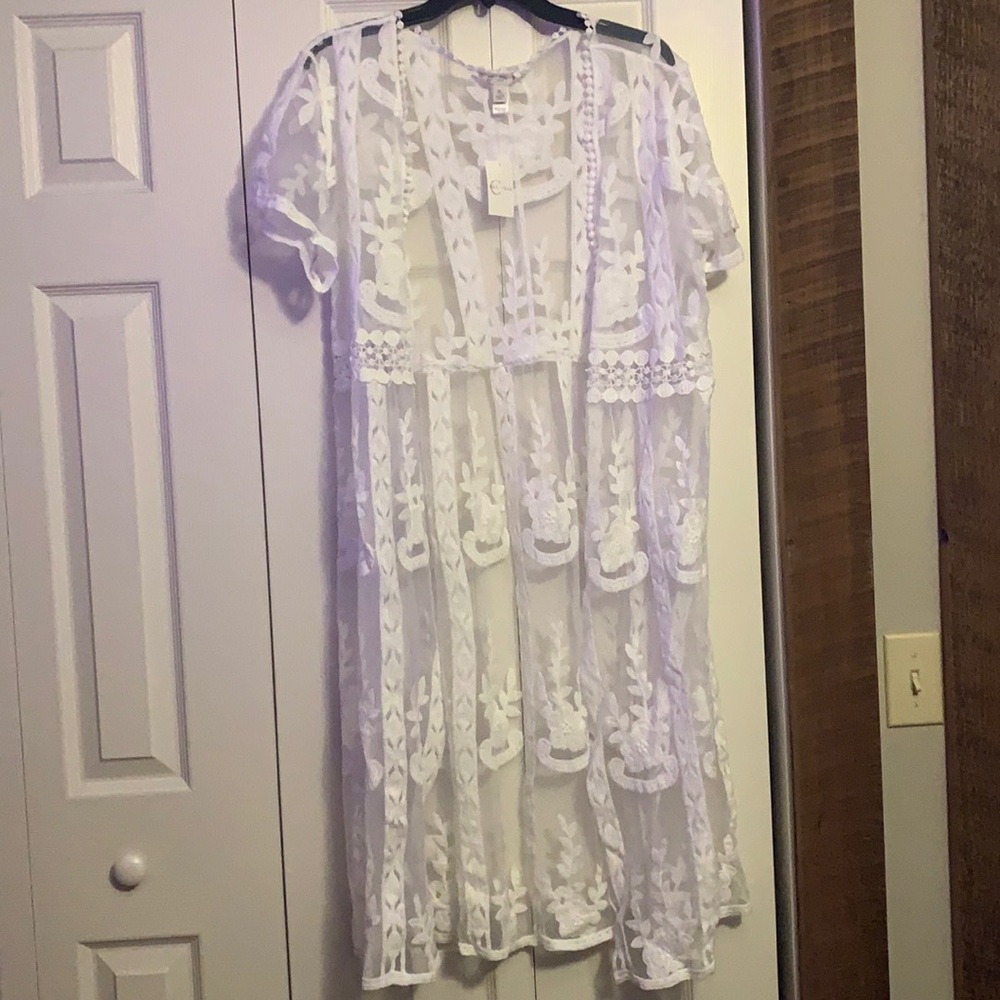 White Dressy Coverup